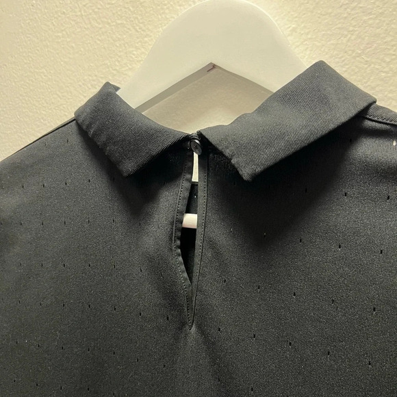 Nike Women’s Black Golf Polo Shirt with Peter Pam Collar - Picture 6 of 7